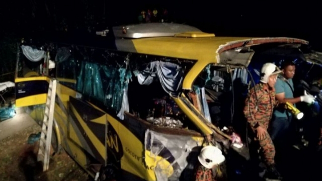 ​大馬巴士失控墮坡致14死16傷