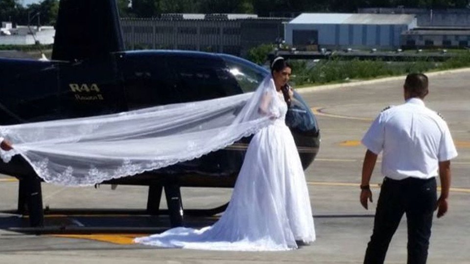 新娘坐直升機出場意外墜亡