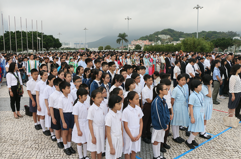 千三人參與學界五四升旗儀式
