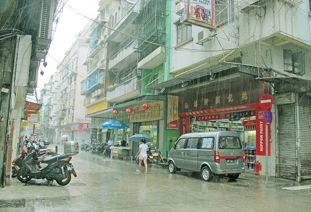 路環錄得81毫米雨量