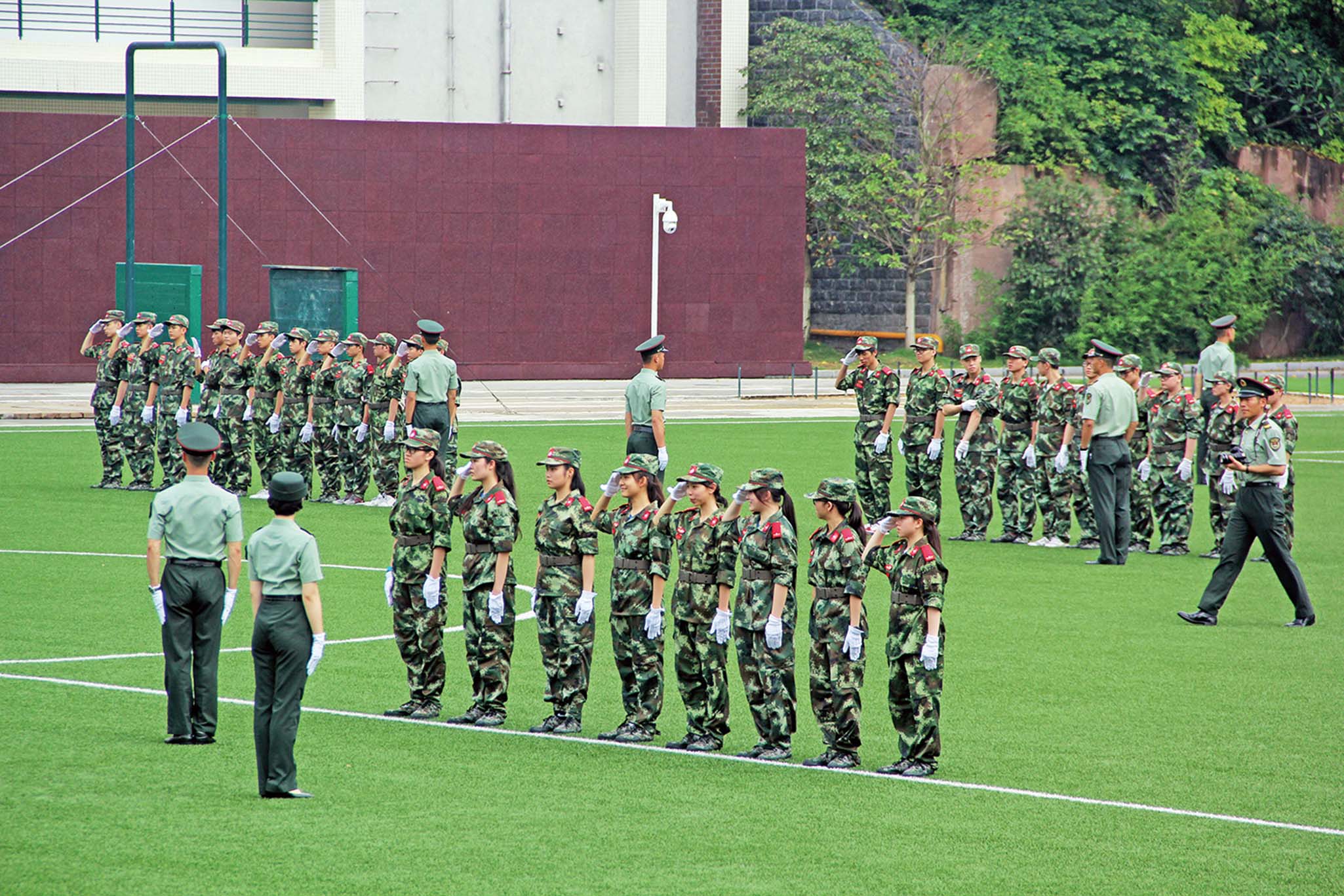 156名學生參與感受軍人紀律