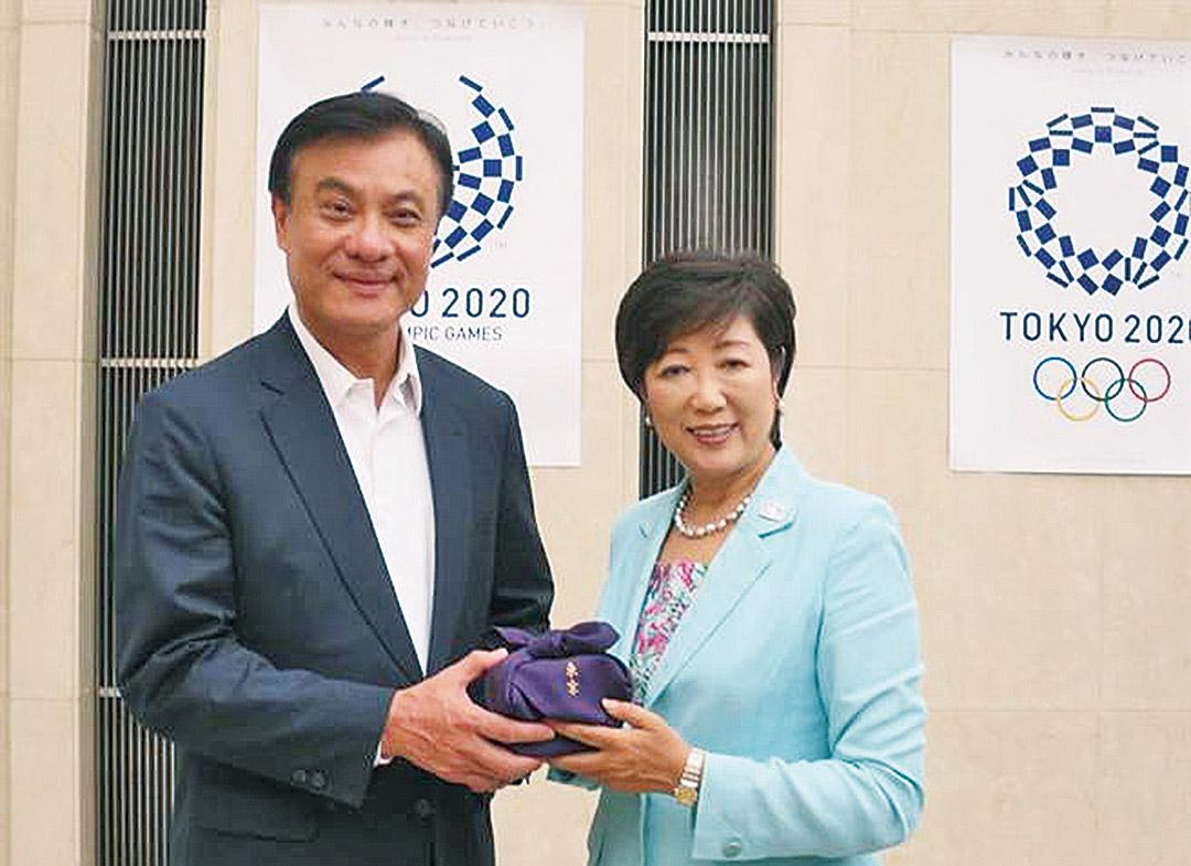 拜會東京都知事小池