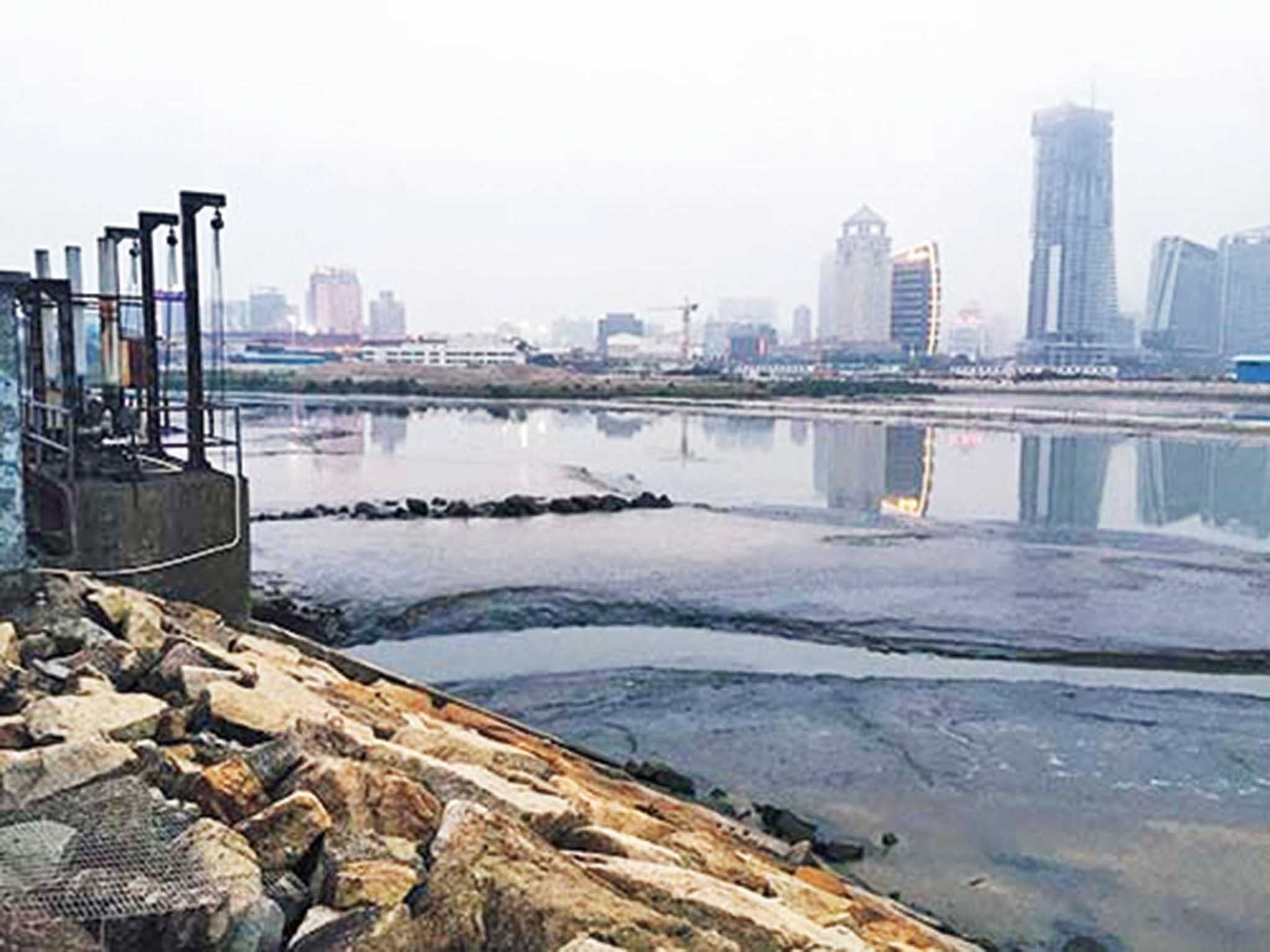 擬馬場北雨水渠口截流去臭