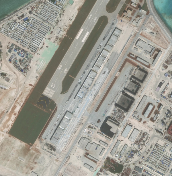 美稱中國在南海人工島建戰機庫