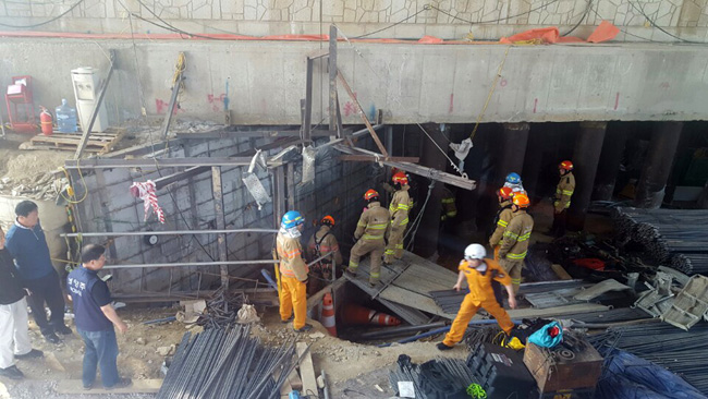 韓國地鐵工地坍塌至少四死十傷