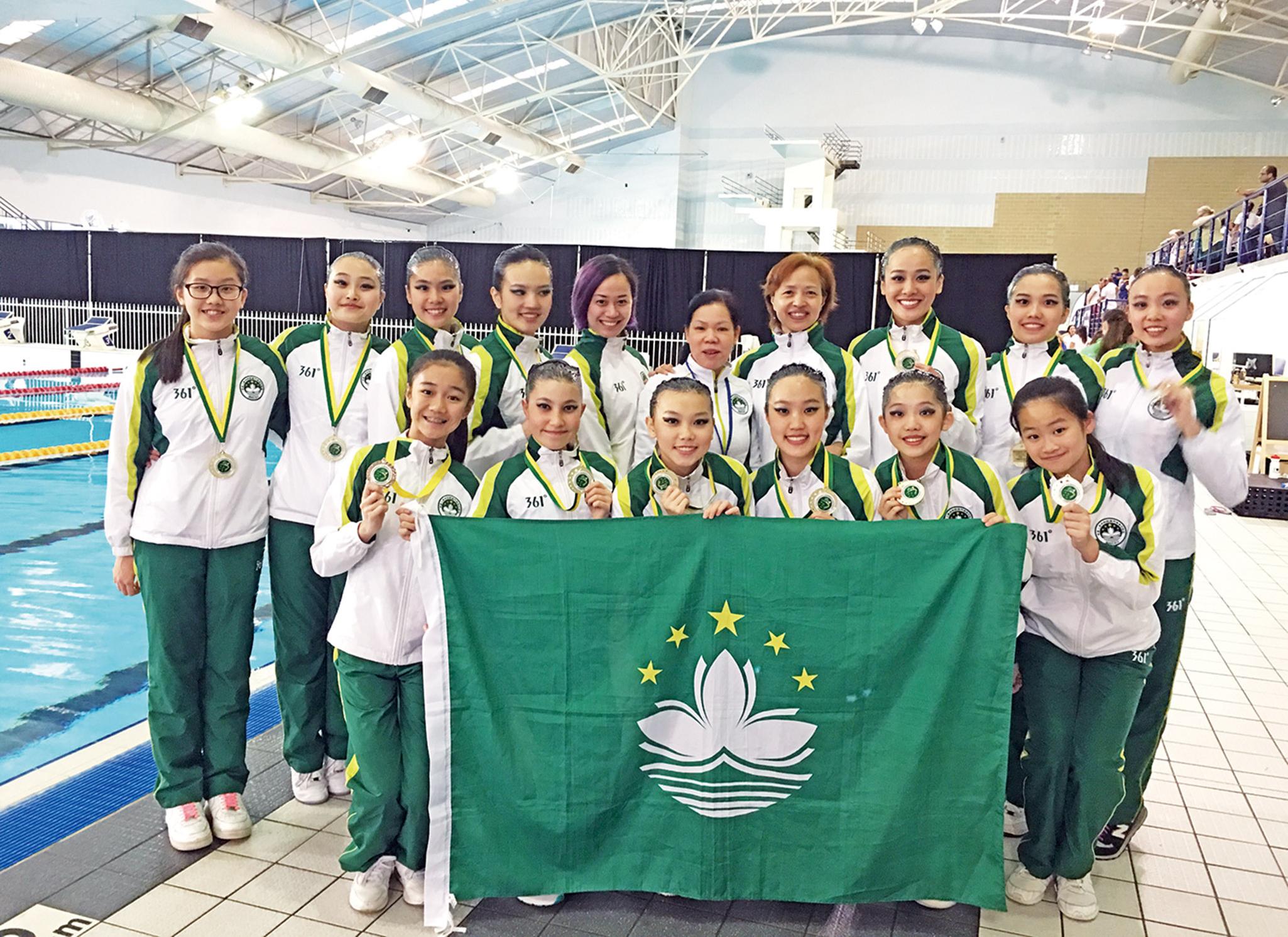 澳門花泳隊大豐收！