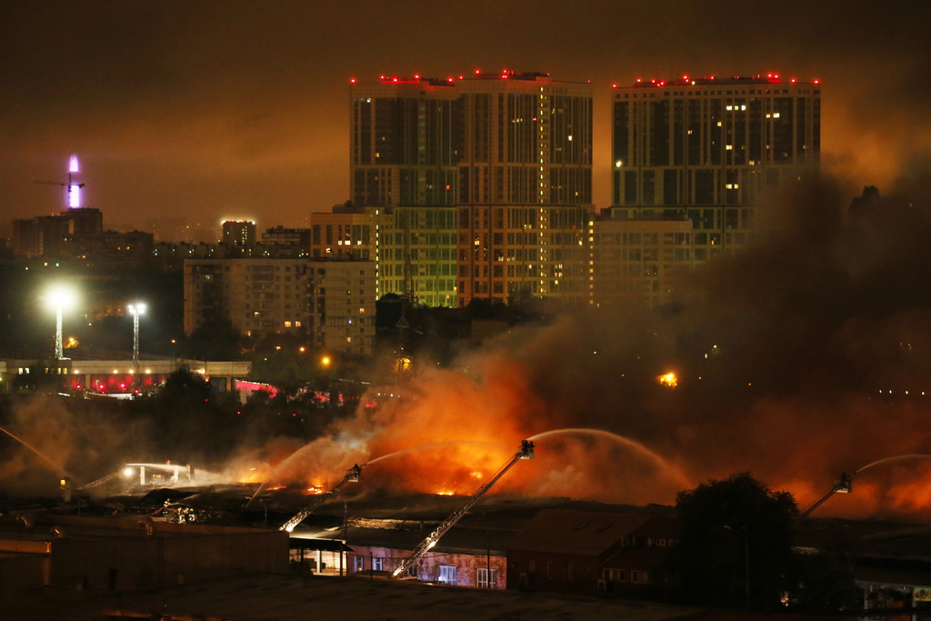 莫斯科塑膠倉庫大火