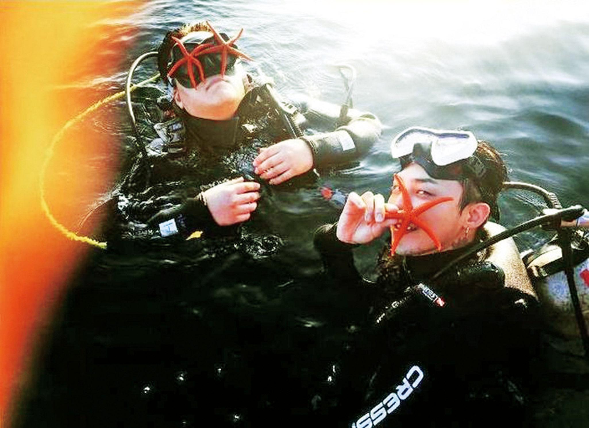 潛水捉海星惹爭議