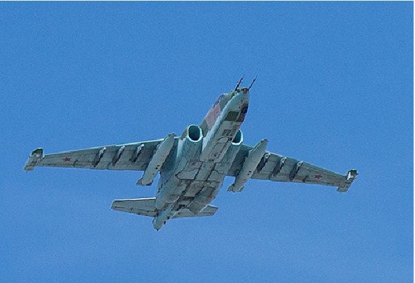 俄蘇-25戰機墜毀一飛行員身亡