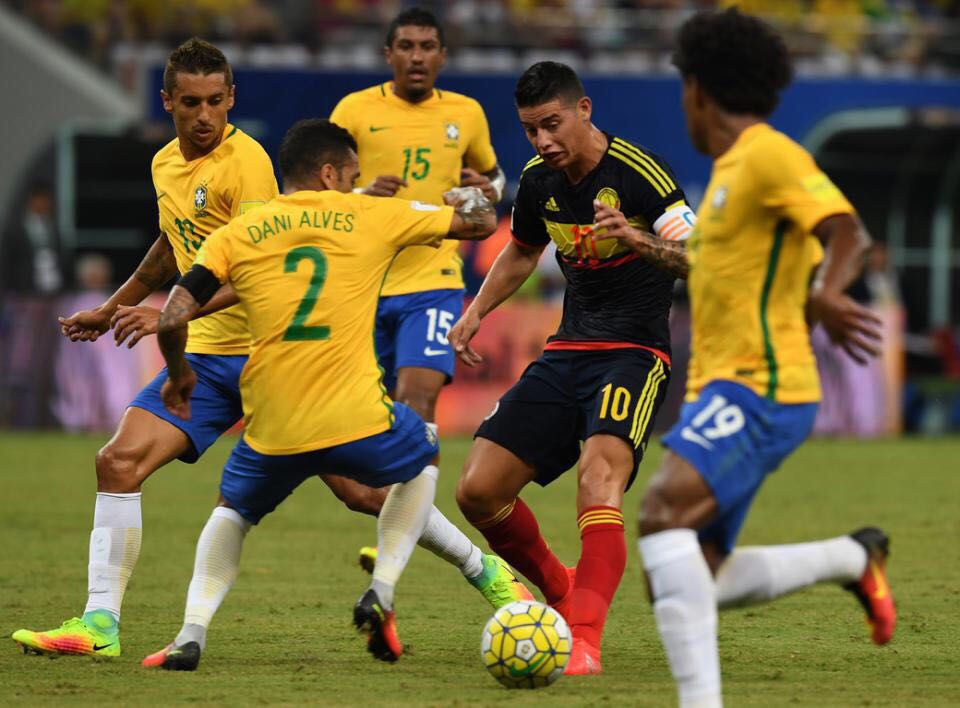 巴西世盃外挫哥倫比亞
