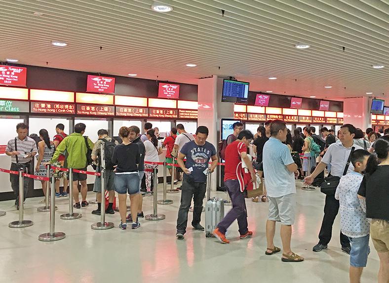 風力漸增客輪陸續停航