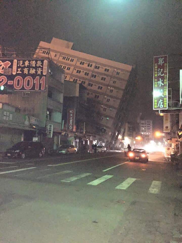 台灣高雄凌晨6.4級地震