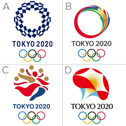 東京奧運選出組市松紋新會徽