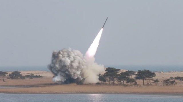 朝鮮向東海發射四枚短程導彈