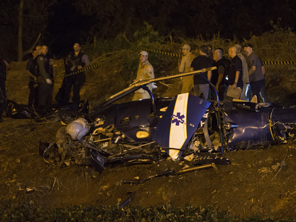 ​巴西警用直升機墜毀 四警殉職