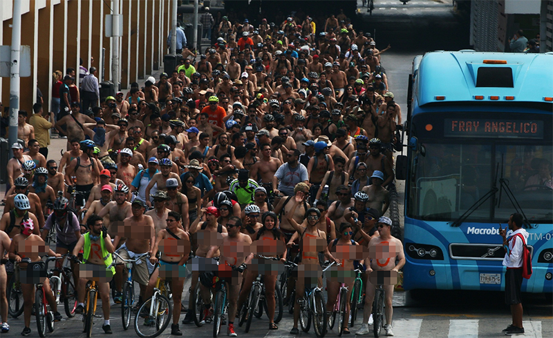 多國舉行裸體單車遊