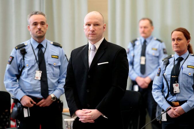 挪威殺人犯控告政府勝訴