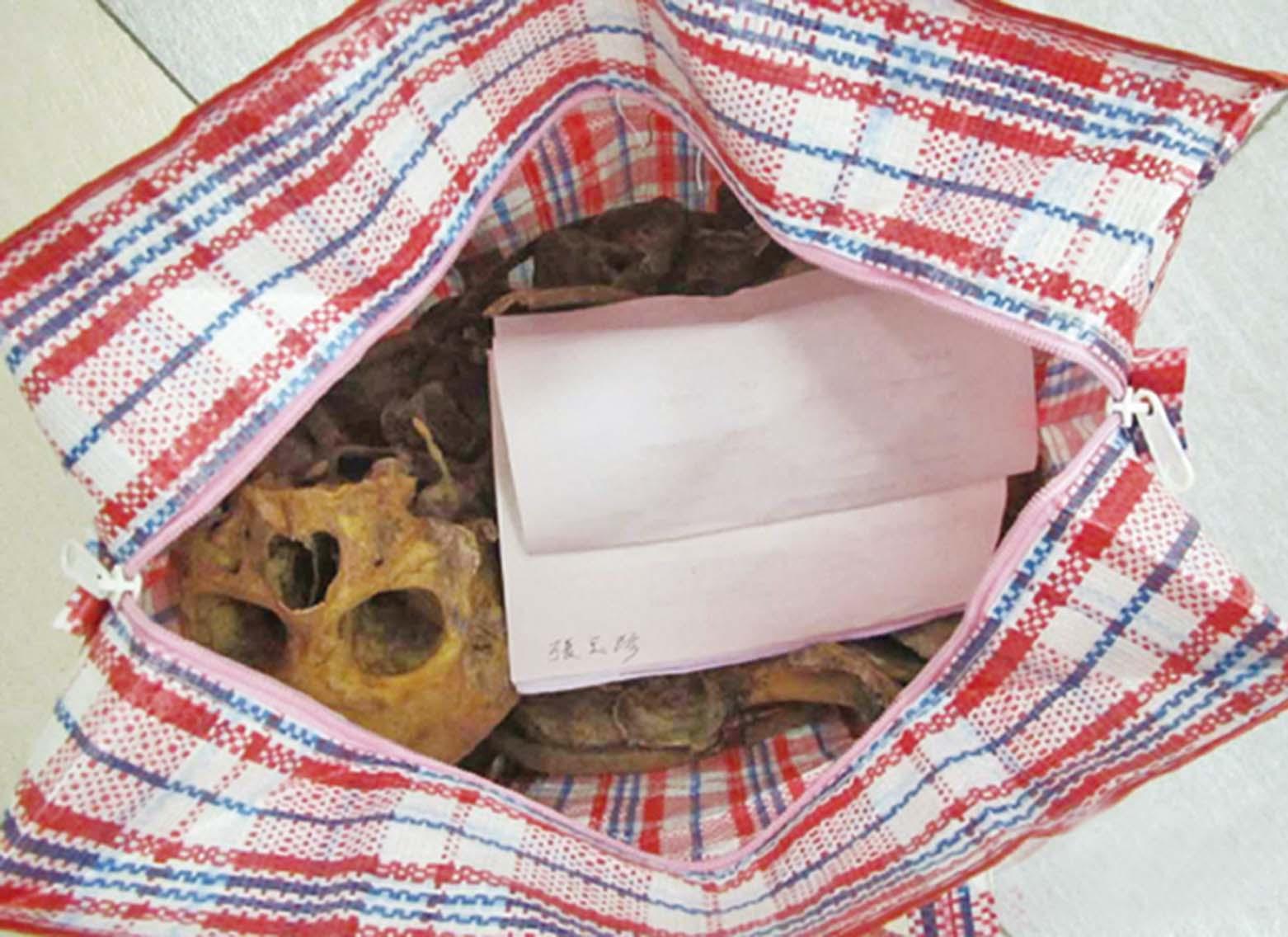 膠袋內藏骸骨「顯靈」物歸原主