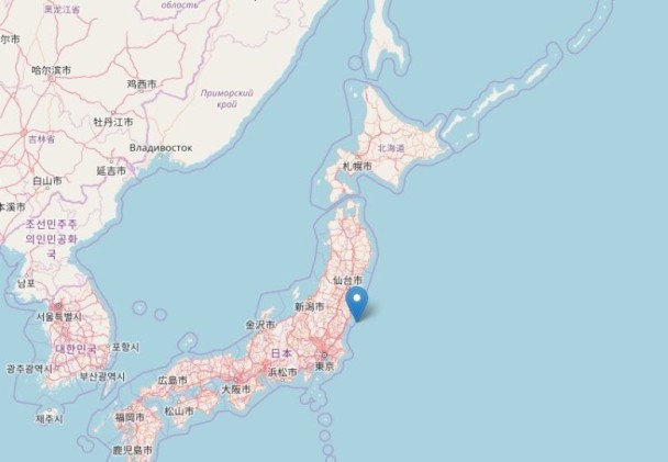 日本福島縣近海5.9級地震