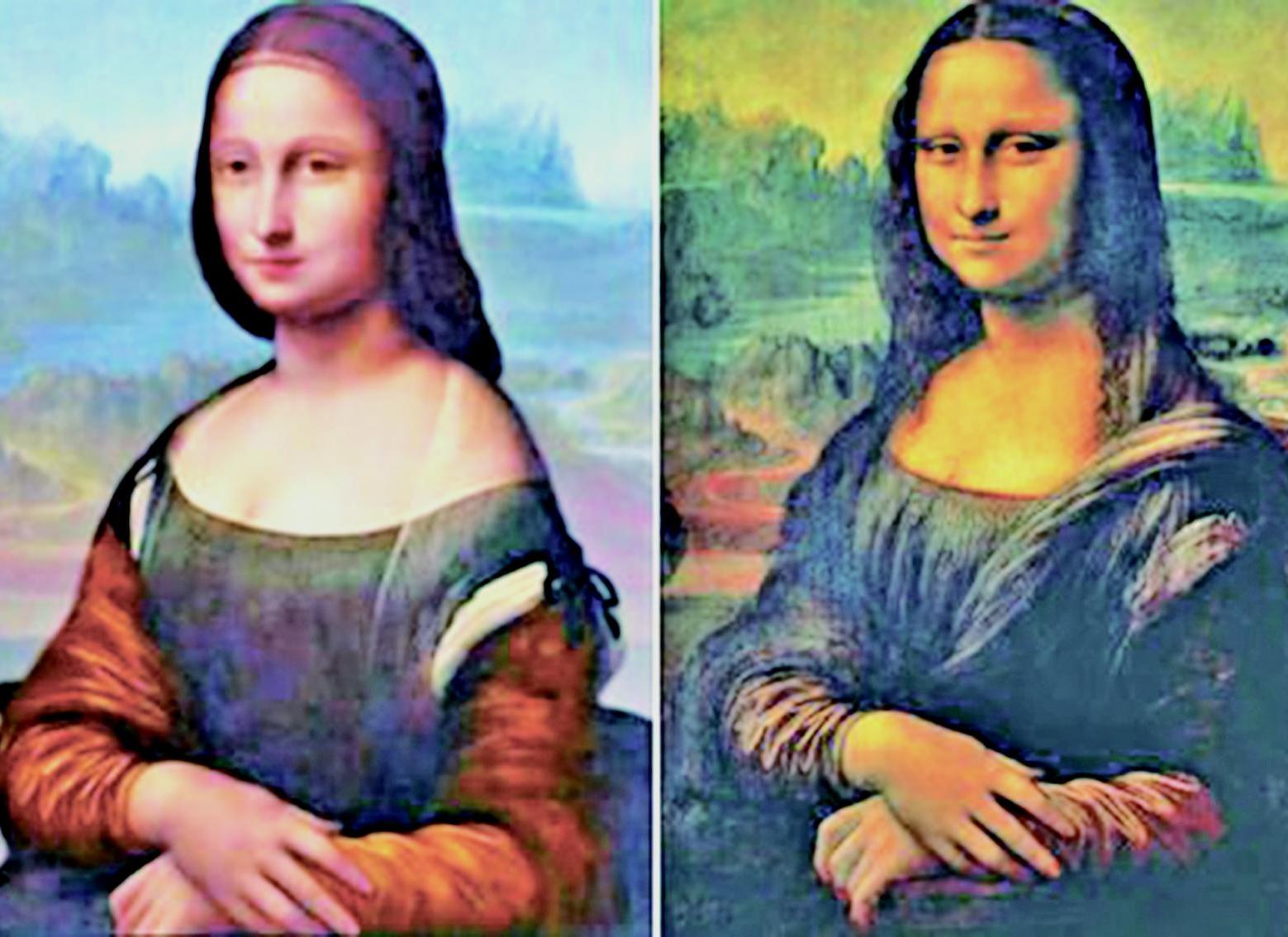 《蒙娜麗莎》現畫中畫