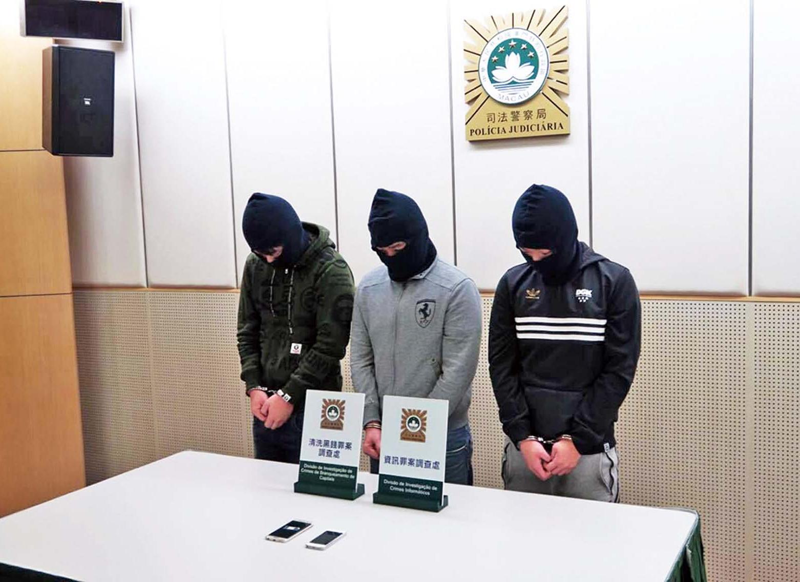 三男子涉洗黑錢被捕