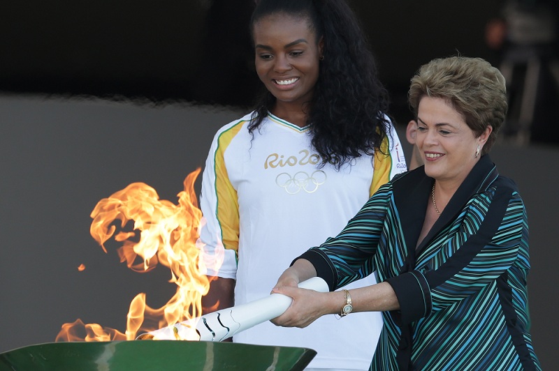 奧運聖火抵巴西開始傳遞