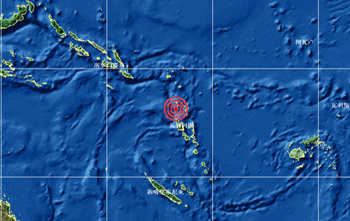 瓦努阿圖發生7.2級地震
