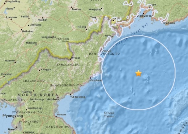 朝鮮東岸海域5.9級地震
