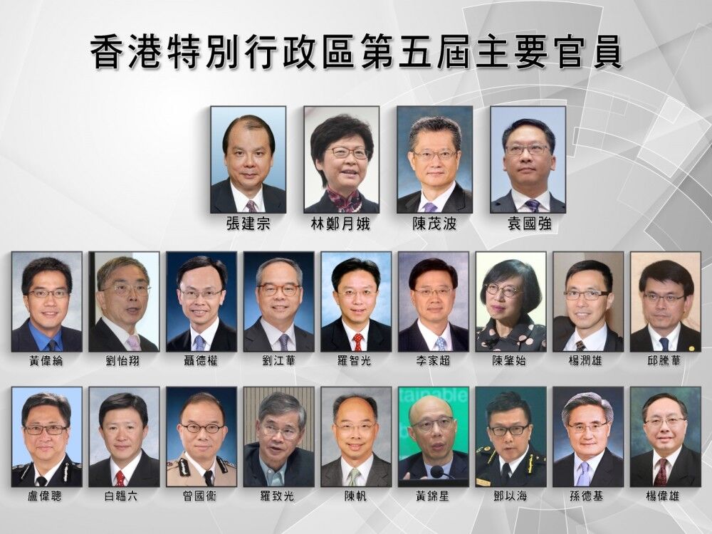 林鄭率新班子首見傳媒