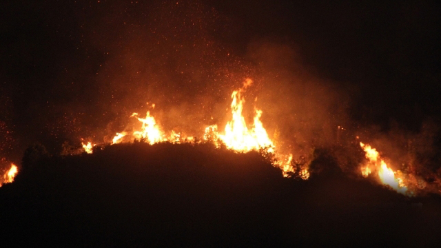 港沙田山火焚燒逾40小時未熄