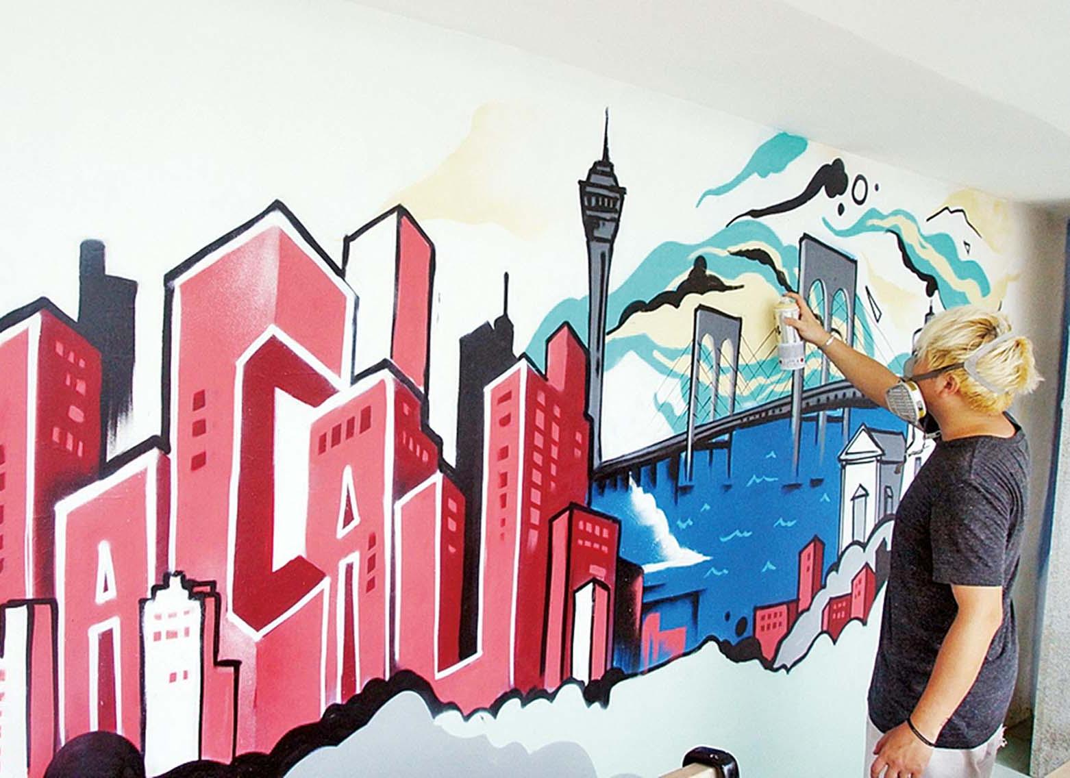 進駐南灣湖畔「噴灑」創意