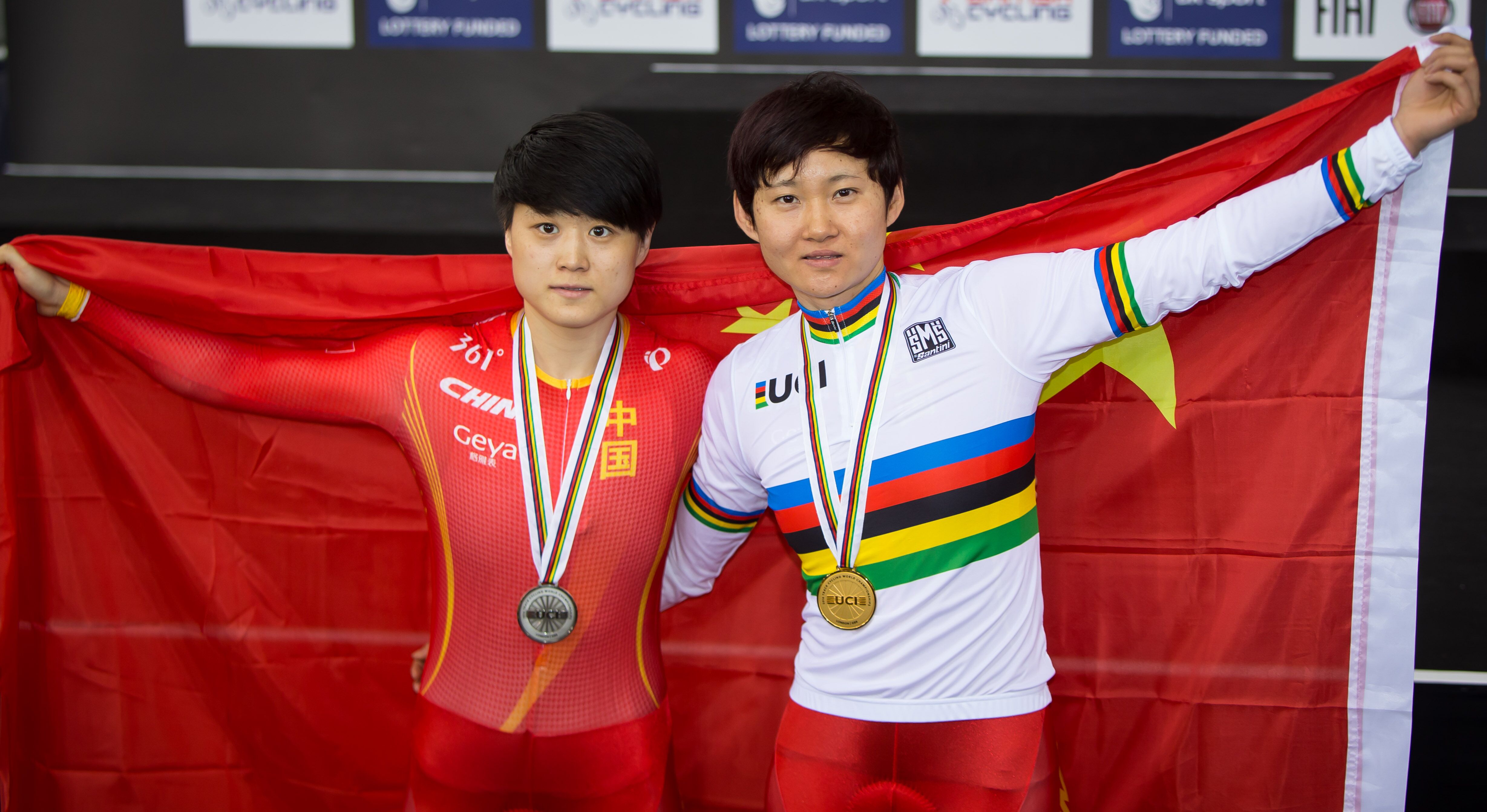 中國隊單車世錦賽穿金戴銀