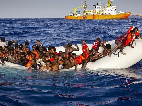 再有難民船地中海翻沉