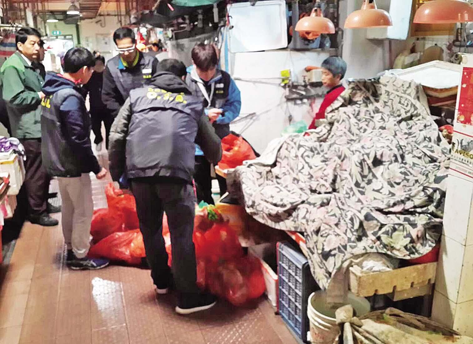 檢獲未檢疫食品586公斤