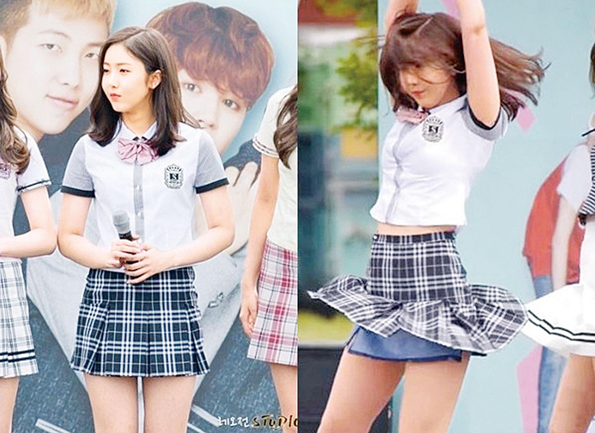 表演露出打底褲