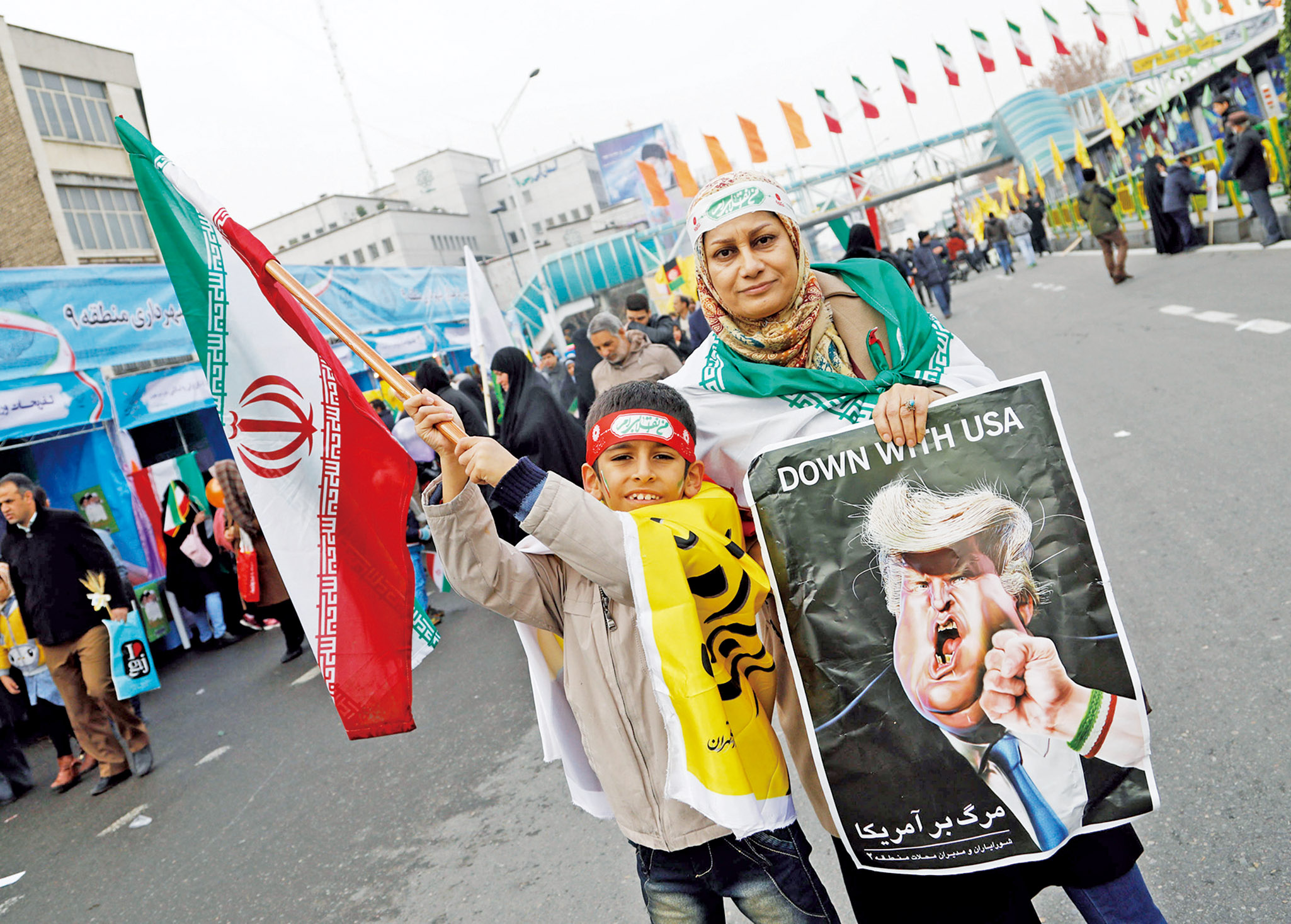 伊朗民眾高調遊行反美