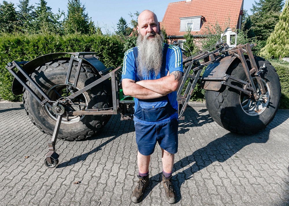 德國漢打造一公噸重單車