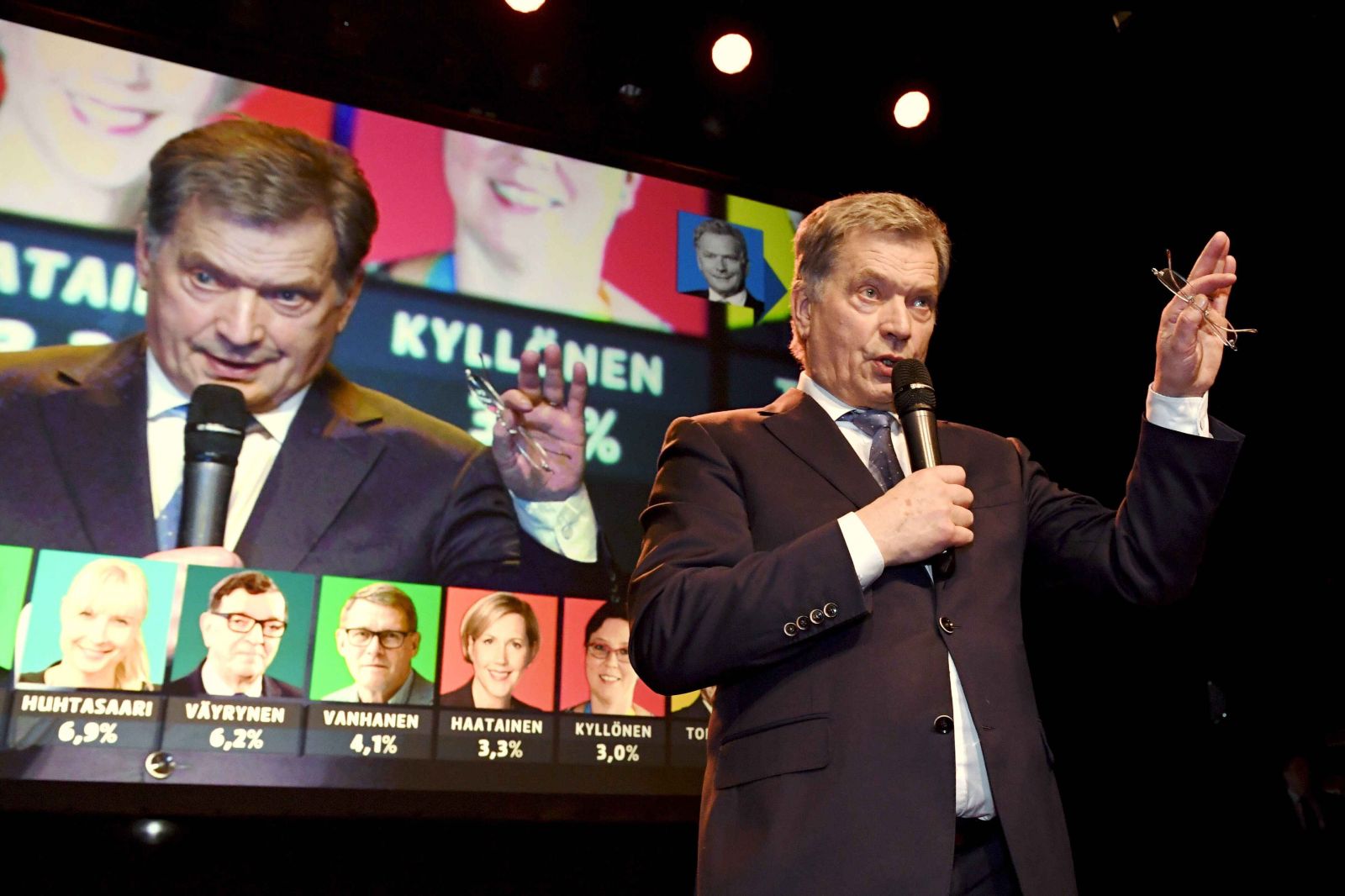 尼尼斯特高票連任芬蘭總統