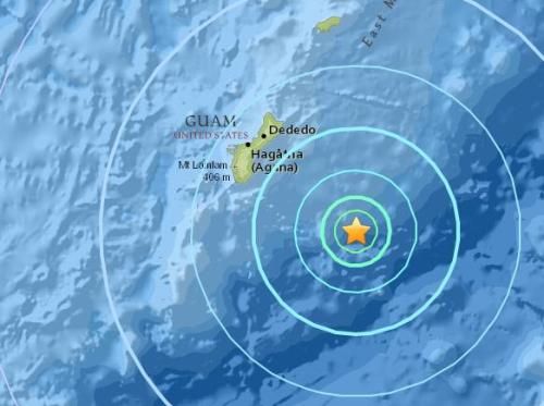 ​關島附近海域發生5.6級地震