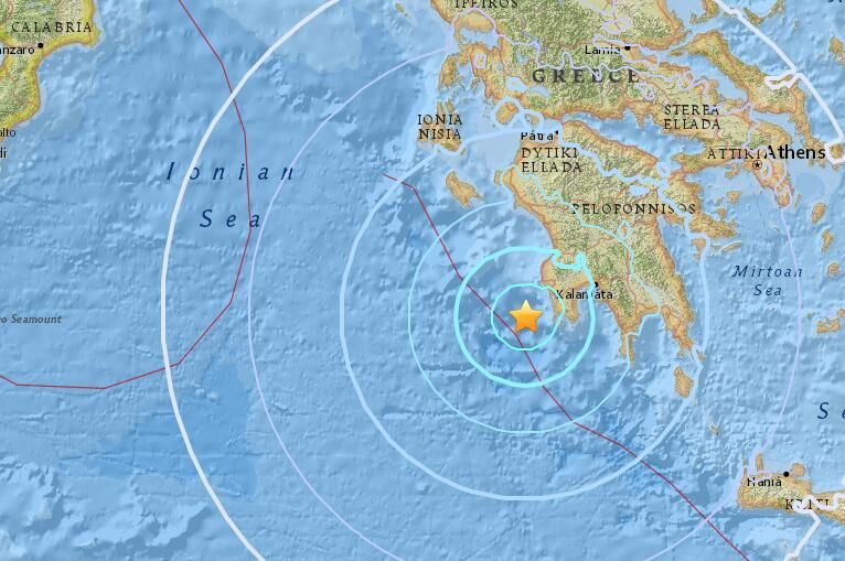 希臘近海發生5.5級地震