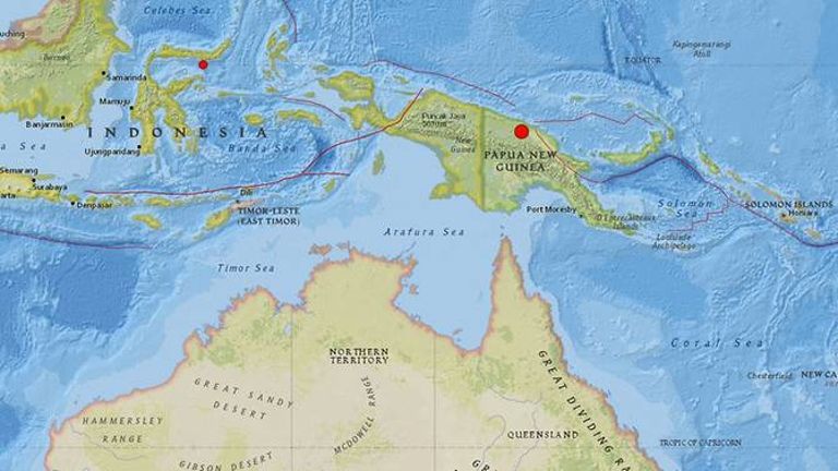 巴布亞新幾內亞​發生6.5級地震