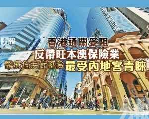 醫療危疾儲蓄險最受內地客青睞