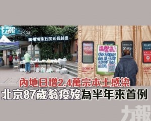 北京87歲翁疫歿為半年來首例