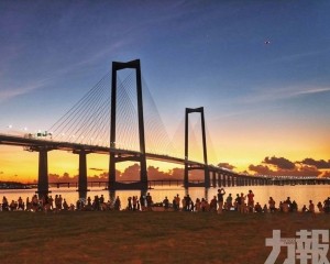 深中通道日出打卡地正加快建設