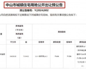 中山有住宅地塊準備出讓