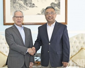 岑浩輝與中國駐葡萄牙大使楊義瑞會面