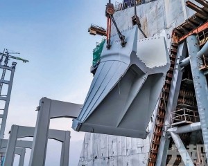 獅子洋大橋邁向主纜架設