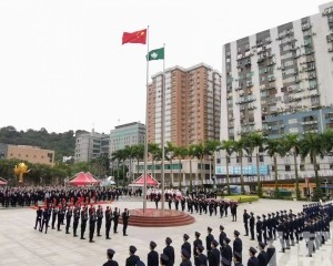 特區政府今早舉行升旗儀式