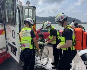 紅十字會派員協助送往避險中心