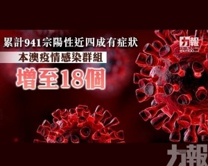 本澳疫情感染群組增至18個